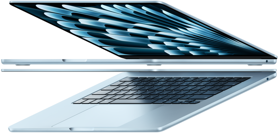 Actual MacBook Air product photography